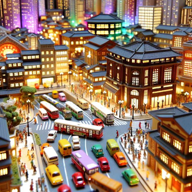 Create an image of intricate miniature model scene that encapsulates the vibrant essence and unique characteristics of City Estados Unidos, in country Washington D.C. styled to echo the fascinating detail and whimsy of Miniatur World.