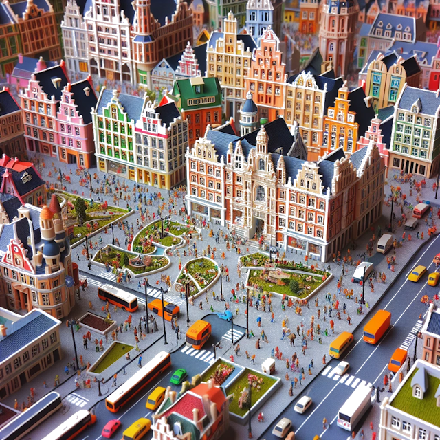 Create an image of intricate miniature model scene that encapsulates the vibrant essence and unique characteristics of City Verenigde Staten, in country Tupelo styled to echo the fascinating detail and whimsy of Miniatur World.