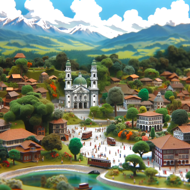 Create an image of intricate miniature model scene that encapsulates the vibrant essence and unique characteristics of Country Carolina del Sur, styled to echo the fascinating detail and whimsy of Miniatur World.