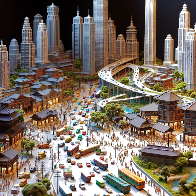 Create an image of intricate miniature model scene that encapsulates the vibrant essence and unique characteristics of City Verenigde Staten, in country Bay Area styled to echo the fascinating detail and whimsy of Miniatur World.