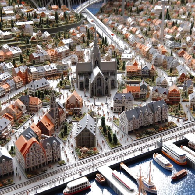 Create an image of intricate miniature model scene that encapsulates the vibrant essence and unique characteristics of City Verenigde Staten, in country Florida styled to echo the fascinating detail and whimsy of Miniatur World.