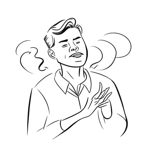 Dibujo de línea de un hombre, representando a Andrew Scott, expresando su creencia en el poder de la narración a través del arte
