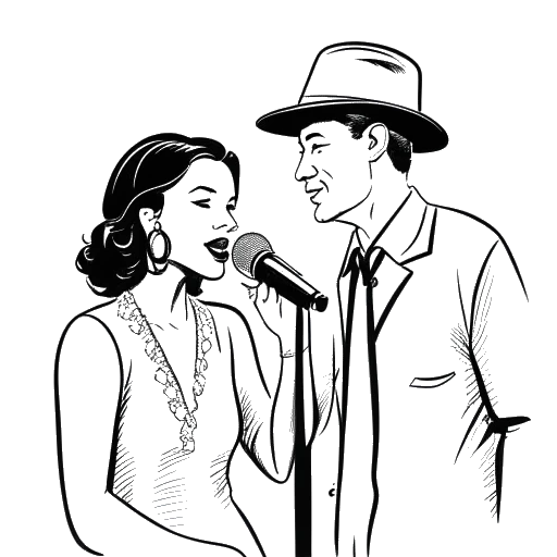 Line art drawing of Madeline Argy and British rapper Central Cee, representing their previous relationship