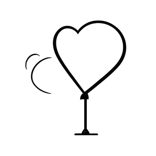 Line art drawing of a megaphone broadcasting a heart and an equal sign, evoking the advocacy work against racism and discrimination by a figure symbolizing Alice Hasters.