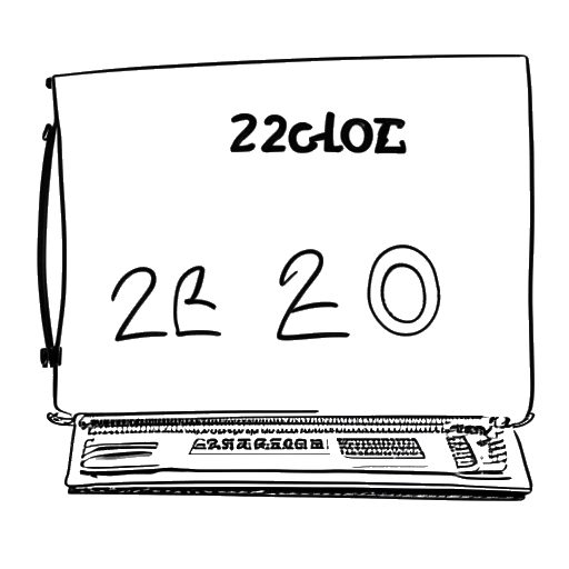 Desenho em arte de linha de uma página de canal do YouTube representando a marca de 240 mil inscritos do N3on.