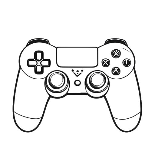 Desenho em arte de linha de um controle de videogame representando a transição de N3on de NBA 2K para conteúdo de Fortnite.
