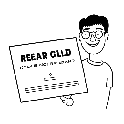 Line art drawing of a person holding a certificate with the words 'Record Removed'.