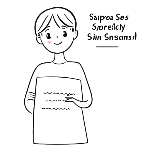 Line art drawing of Mckenna Grace after her successful spinal surgery
