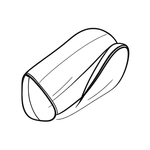 Line art drawing of a medical bandage, representing Adin Ross' recovery from a childhood injury, on a white background