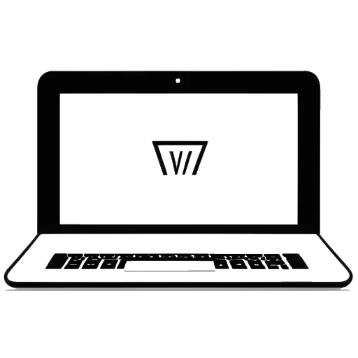 Un dessin en une seule ligne en noir et blanc de l'écran d'un ordinateur portable avec un bouton de lecture YouTube. L'écran affiche la chaîne YouTube de Will Tennyson avec un nombre d'abonnés de 1,4 million. L'image symbolise son succès et sa popularité sur YouTube.