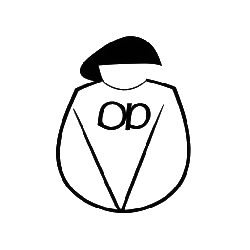 Desenho de arte linear de um logotipo de marca de roupas, representando 'Deeblock' de Duke Dennis