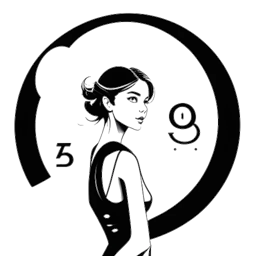 Um desenho de line art de uma mulher, representando Alix Earle, em pé diante de um proeminente logo do TikTok com '8.8 milhões' pairando sobre ela em um fundo branco.