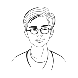 Eine einzeilige Schwarz-Weiß-Zeichnung von Cheng Loew, der Beziehungen innerhalb der YouTube-Community aufbaut und die Verflechtung seiner beruflichen Unternehmungen und seines Privatlebens symbolisiert.