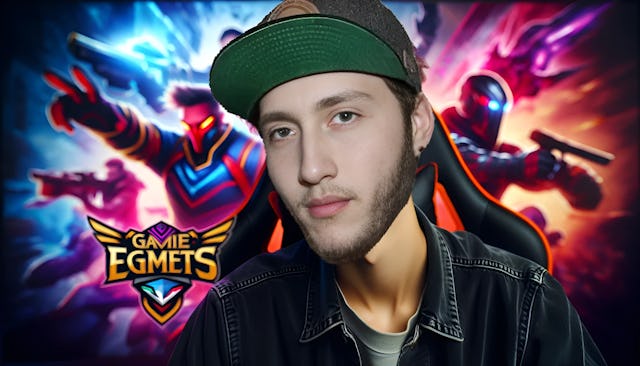 FaZe Banks, a charismatic and influential figure in the gaming and esports industry, confidently looking into the camera with a vibrant gaming-themed background. He is dressed in trendy casual attire, showcasing his unique style. The high-resolution image captures FaZe Banks' vibrant personality and passion for gaming.