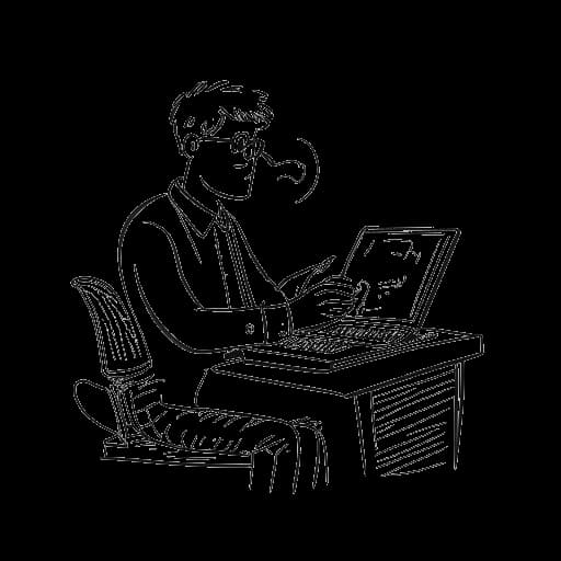 Strichzeichnung eines Mannes, der Amar darstellt, verdient ein beträchtliches Einkommen durch Streaming, mit potenziellen jährlichen Einnahmen im sechsstelligen Bereich