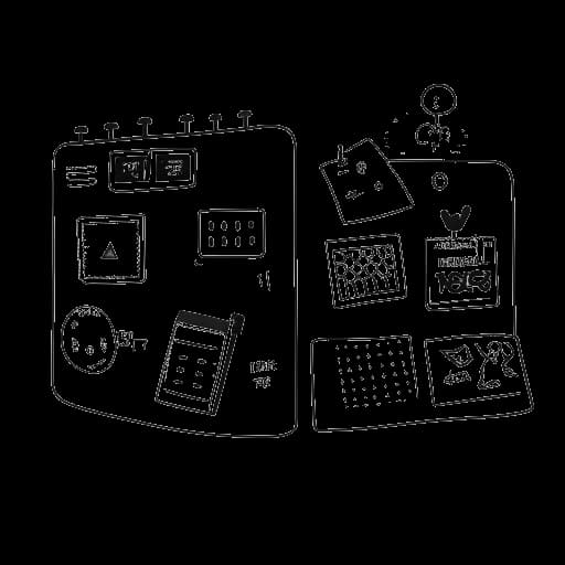 Desenho em arte linear de dois calendários marcados Twitch e YouTube, representando a programação diária de streaming e upload de Jynxzi.