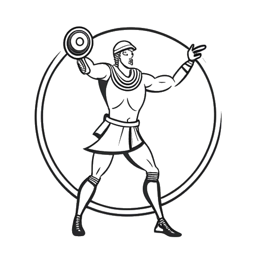 Dibujo en arte lineal de un hombre, representando a Ludwig Ahgren, lanzando una moneda con logotipos de Twitch y YouTube Gaming a cada lado, resaltando su cambio de plataforma.