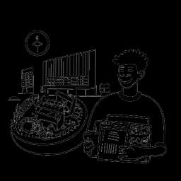 Illustration graphique en traits d'un homme, symbolisant 21 Savage, impliqué dans le service communautaire et l'éducation, avec une carte verte en main, entouré de symboles d'éducation et de littératie financière, et l'emblématique O2 Arena indiquant son retour à Londres.