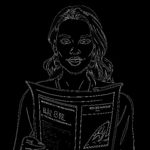 Desenho em arte linear de Becky Lynch aparecendo na capa da revista ESPN em 2019