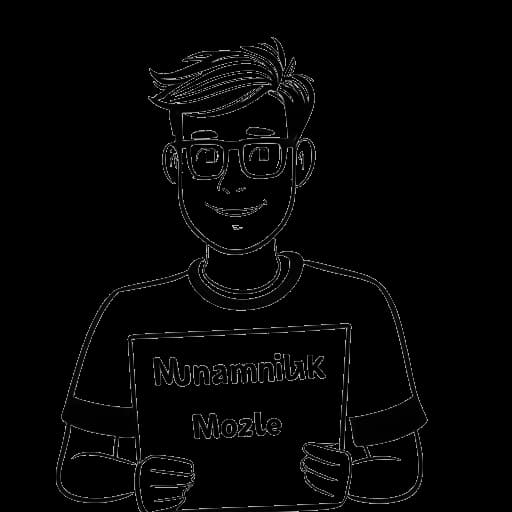Strichzeichnung eines Mannes, der Montana Black darstellt, mit kurzen Haaren, der ein Buch namens 'MontanaBlack: Vom Junkie zum YouTuber' hält. Im Hintergrund ist ein Bestseller-Banner zu sehen.