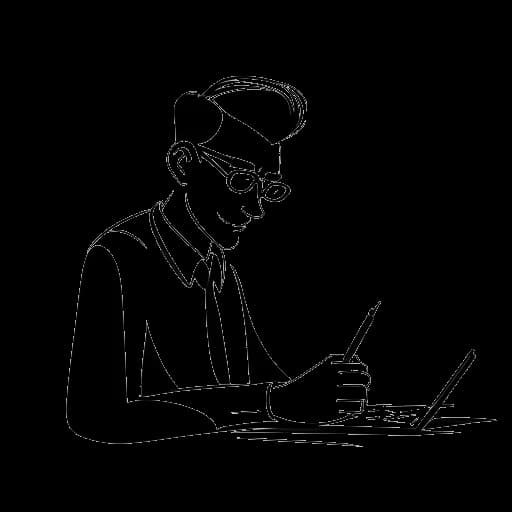 Disegno in stile line art di Cody Kolodziejzyk, abbreviando il suo cognome per uso professionale