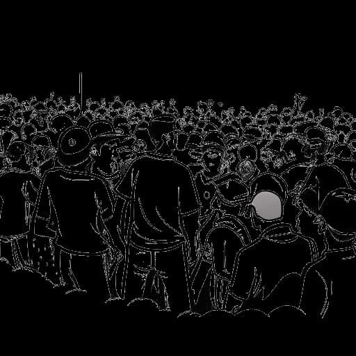 Desenho de arte linear de um homem representando Sneako, gerando conversas e debates entre os fãs em um jogo de beisebol