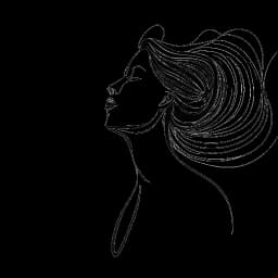 Linienzeichnung einer Person, die Noah Sebastian nahe kommt und mitten im Singen steht, während Wellen den Klang symbolisieren, der sich ausbreitet.