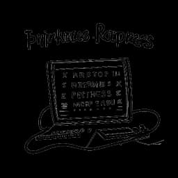 Dibujo lineal de un reproductor de música reproduciendo la canción 'Finders, Keepers' de Miriam Bryant. La pantalla muestra el título de la canción, rodeado de notas musicales y una atmósfera fascinante. La imagen está en blanco y negro sobre un fondo blanco.