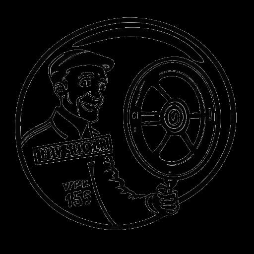 Lijntekening van een man, die Sterling K. Brown vertegenwoordigt, een filmmolen vasthoudend, met de woorden 'Honk for Jesus. Save Your Soul.' op de achtergrond