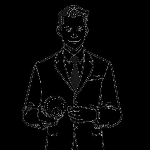 Desenho em arte linear de Ryan Reynolds segurando uma Pokébola e um controle de videogame, representando seus papéis em Pokémon Detective Pikachu e Free Guy