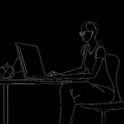 Eine Strichzeichnung, die HoneyPuu's vielfältige Interessen zeigt, darunter das Coachen von Basketball und die Arbeit im Bereich Technologie.