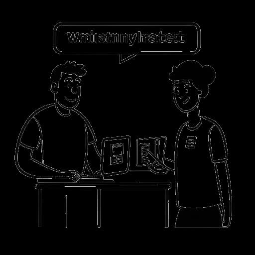 Strichzeichnung einer Frau und eines Mannes, die HoneyPuu und ihren Freund Sascha Hellinger (unsympathischTV) darstellen, die an gemeinsamen Inhalten und Streams arbeiten.