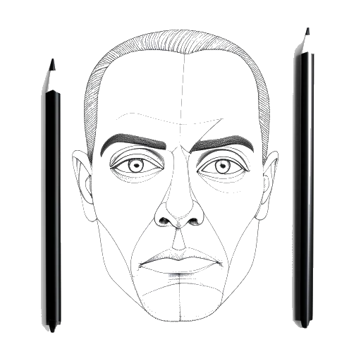 Disegno in stile line art del volto di 'Hide the Pain Harold' che transita da una fotografia a un disegno