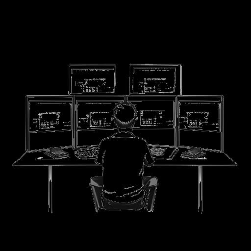 Disegno in stile line art di un uomo che gestisce molti canali YouTube, tra cui Incognito Mode, Storymode e Internet Historian: Greenscreens