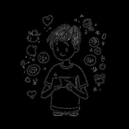 Lijntekening van Adonis Graham met een grote aanhang op sociale media