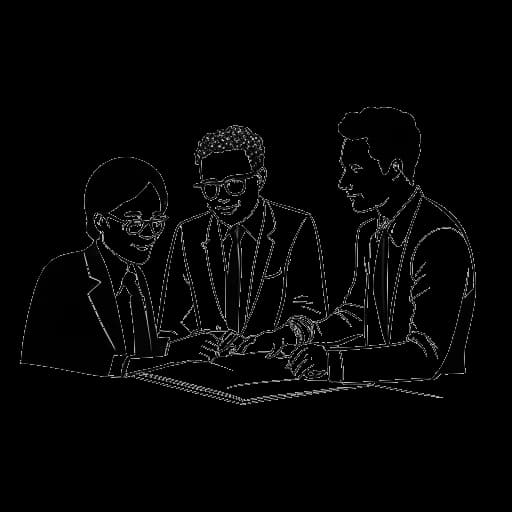 Disegno in arte lineare di Travis Scott che firma con Epic Records e la GOOD Music di Kanye West