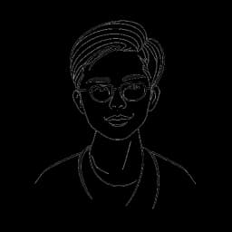 Eine einzeilige Schwarz-Weiß-Zeichnung von Cheng Loew, der Beziehungen innerhalb der YouTube-Community aufbaut und die Verflechtung seiner beruflichen Unternehmungen und seines Privatlebens symbolisiert.