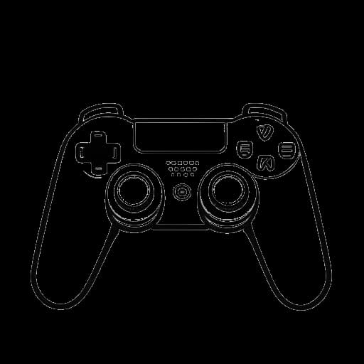 Dibujo digital de un hombre, representando a Fanum, sosteniendo un control de videojuegos. Un logo de Twitch y una pantalla de TV son visibles en el fondo.