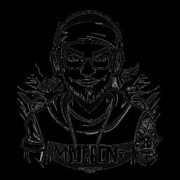 Rappresentazione in linea di un uomo, emblematico di KreekCraft, con il gioco TIMMEH e l'emblema di Misfits Gaming sullo sfondo, a indicare i successi nel campo dello sviluppo di giochi e nelle partnership.
