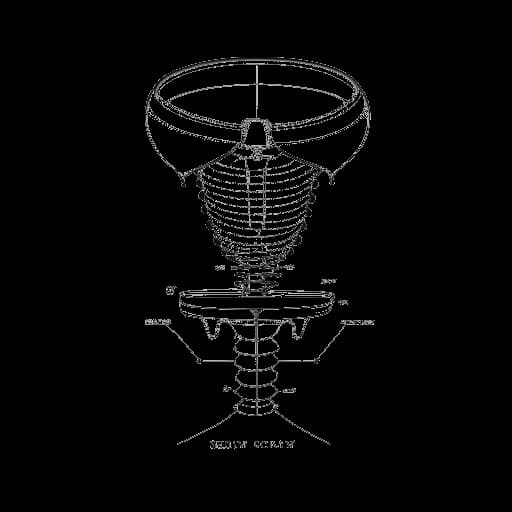Line art representation of the cervical spine, denoting Adel Tawil's serious injury sustained in Egypt in 2016, against a pure white backdrop.