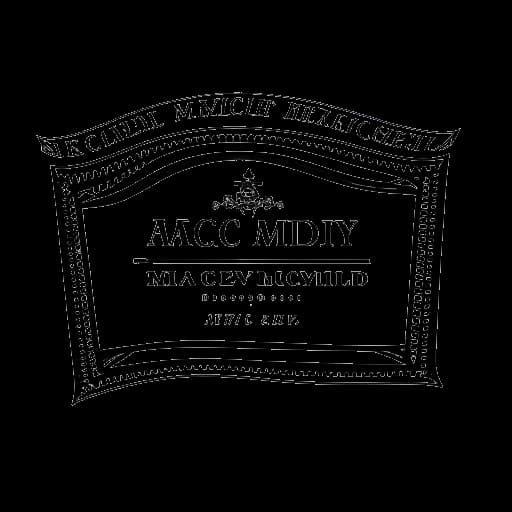 Dessin en ligne d'un diplôme, signifiant la graduation d'Adel Tawil de l'Académie de musique avec un diplôme en théorie musicale en 2001, sur un fond blanc.